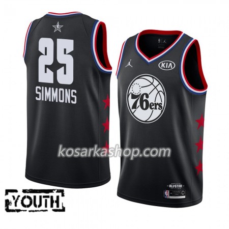 Dres Philadelphia 76ers Ben Simmons 25 2019 All-Star Jordan Brand Crna Swingman - Dječji